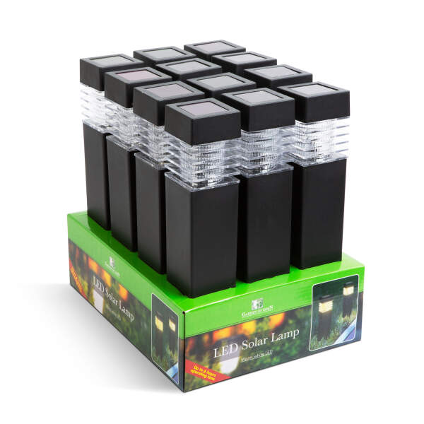 Afbeelding van Solarlamp - zwart, warm wit - 5,7 x 5,7 x 28 (+12) cm 1 Stuks [11715] - 04 11715 web