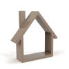 Afbeelding van Wanddecoratie - huis - 24 x 24 cm - 4 soorten 1 Stuks [11886] - 04 11886 web