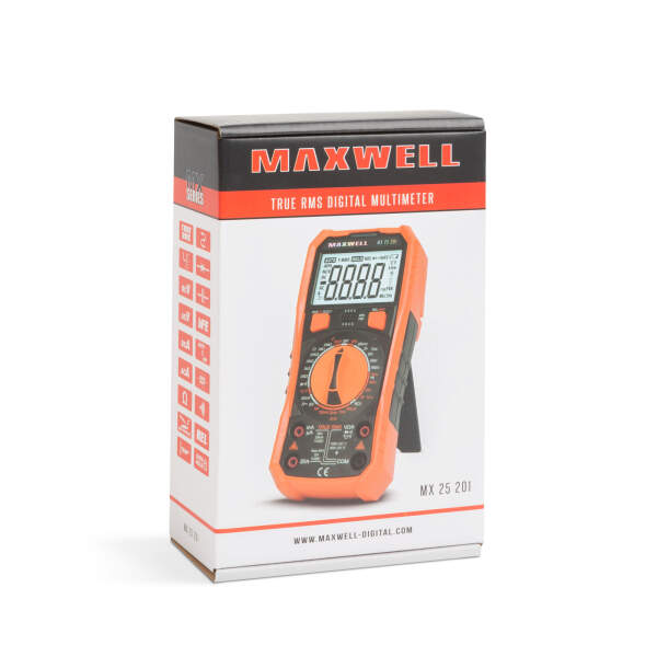 Afbeelding van Digitale multimeter - (TRUE RMS) - met temperatuurmeting 1 Stuks [25201] - 04 25201 web
