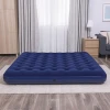 Afbeelding van Opblaasbaar matras - Tweepersoons, Velours - Blauw - 203 x 183 x 22 cm 1 Stuks [56436] - 04 56436 web