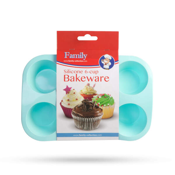 Afbeelding van Siliconen bakvorm voor 6 kopjes 1 Stuks [57280BL] - 04 57280BL web