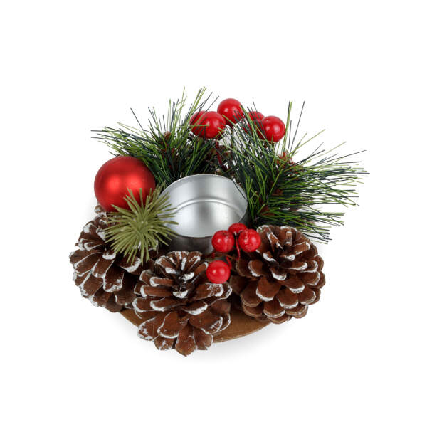 Afbeelding van Adventsdecoratie - met kaarsenhouder - 6 soorten - 13 cm 1 Stuks [58010] - 04 58010 web