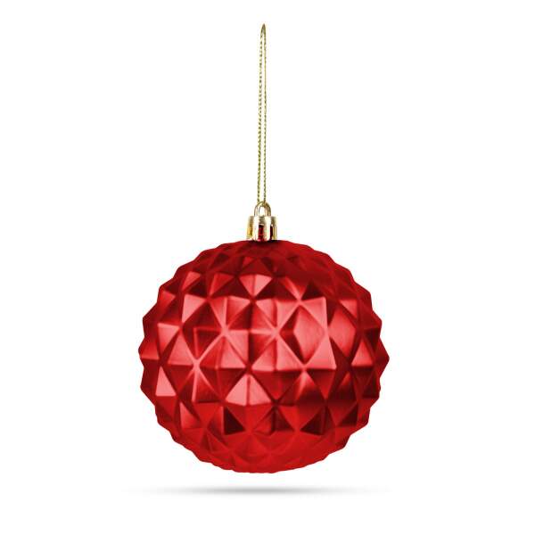 Afbeelding van Kerstboomdecoratieset - baldecoratie - rood - 6 stuks / verpakking 1 Stuks [58762C] - 04 58762C web