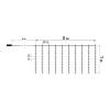 Afbeelding van Lichtgordijn - 100 warmwitte LED's - 3 x 1 m - 230V - met afstandsbediening 1 Stuks [58906A] - 04 58906A