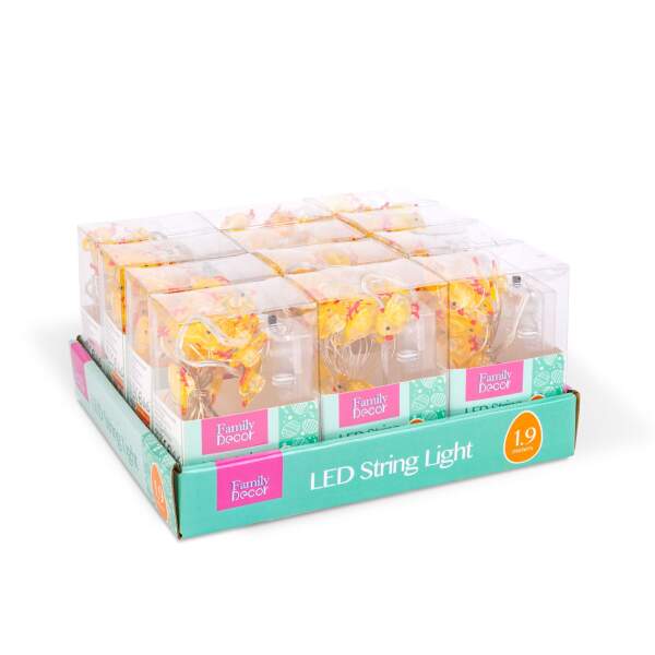 Afbeelding van LED lichtsnoer - kip - 2 m - 20 LED - 2 x AA 1 Stuks [58923A] - 04 58923A web