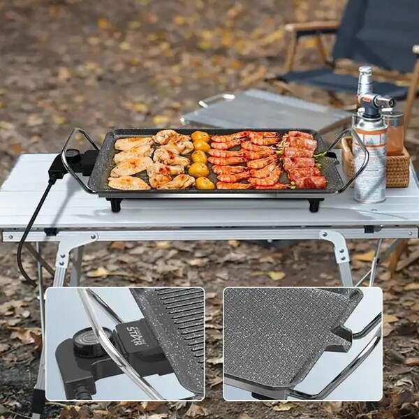 Afbeelding van WinningStar – Anti-aanbak elektrische tafelgrill – 1360 W 1 Stuks [DA01177] - 04 DA01177 web