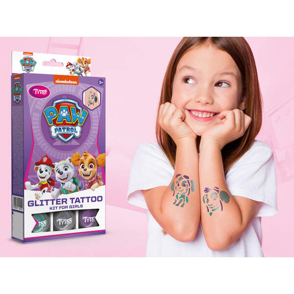 Afbeelding van Paw Patrol glitter tattoo set for girls 1 Stuks [TY50210] - 04 TY50210 web