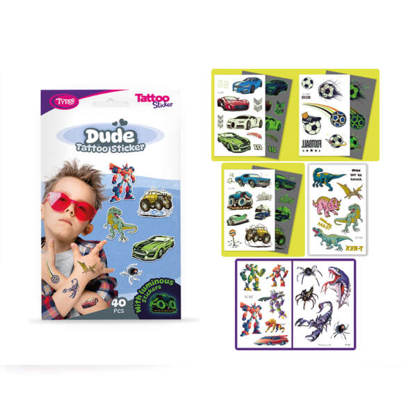 Afbeelding van Dude tattoo sticker set - 40 pcs / pack 1 Stuks [TY50271] - 04 TY50271 web