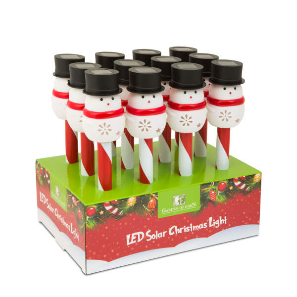 Afbeelding van LED-zonnelamp - sneeuwpop 1 Stuks [11374A] - 05 11374A web