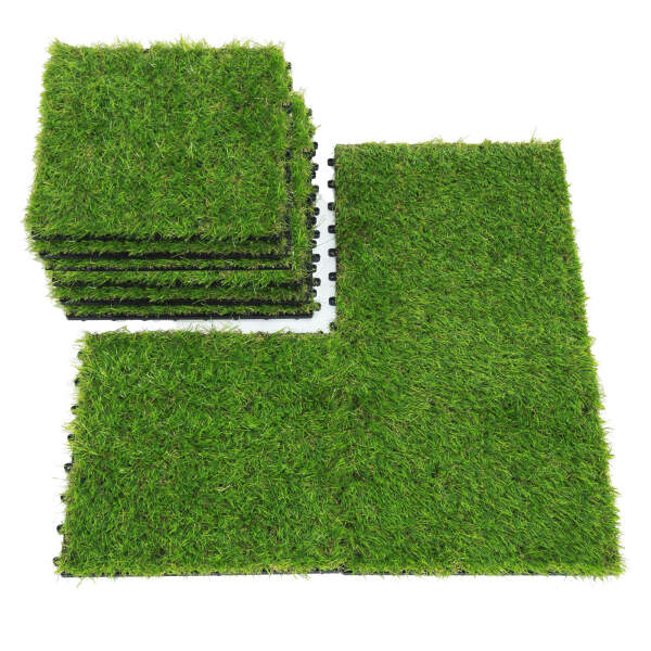 Afbeelding van Kunstgras vloerbedekking - 30 x 30 cm - 11 stuks / verpakking 1 Stuks [11547] - 05 11547 web