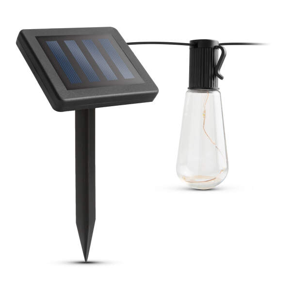 Afbeelding van Solar LED-lichtsnoer - gloeilampdesign - 30 LED's - 180 cm 1 Stuks [11742] - 05 11742 web