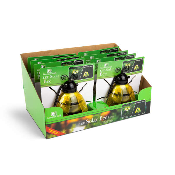 Afbeelding van Solar lantaarn - bij - doorprikbaar / klembaar - geel - 15 x 7 x 16 cm - 6 LED's 1 Stuks [11771B] - 05