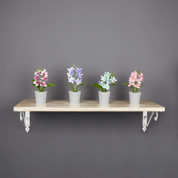 Afbeelding van Kunstplantdecoratie - in pot - 6 x 17 cm - 4 soorten 1 Stuks [11829] - 05 11829 web