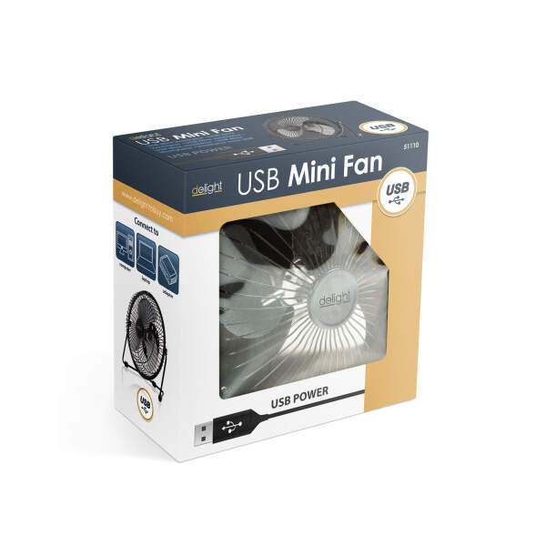 Afbeelding van USB mini-ventilator 1 Stuks [51110] - 05 51110 web
