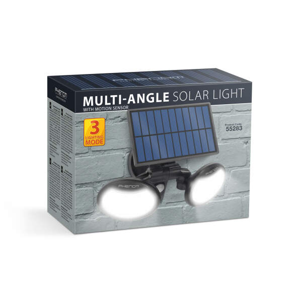 Afbeelding van Zonne-reflector met bewegingssensor - met draaibare kop - 2 COB-leds 1 Stuks [55283] - 05 55283 web