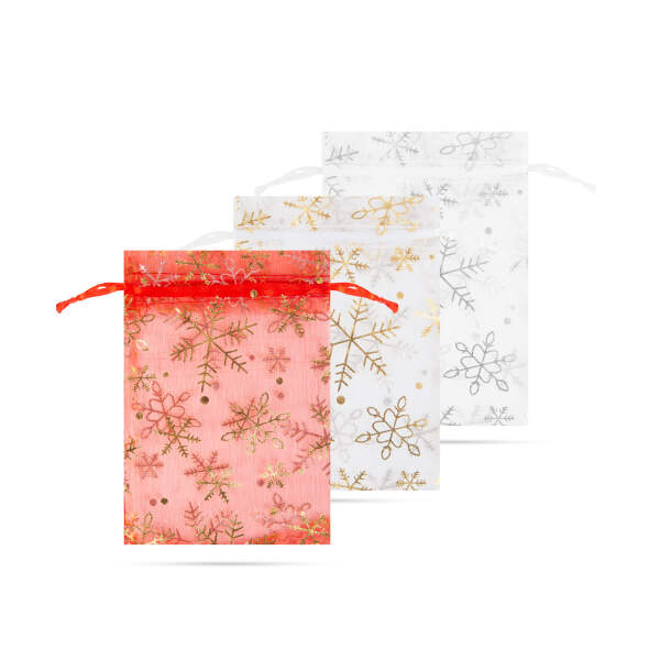 Afbeelding van Organza cadeauzakje - 3 soorten - 10 x 15 cm 12 Stuks [58078A] - 05 58078A web