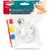 Afbeelding van Beschilderbare kerstboomversiering – bol + verf en penseel – 80 mm 1 Stuks [58573] - 05 58573 web