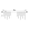 Afbeelding van Lichtgordijn - 200 LED's - koel wit - netvoeding - IP44 - 4,2 m - 8 programma's 1 Stuks [58901B] - 05