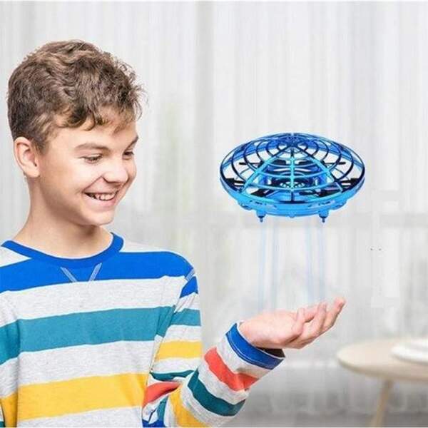 Afbeelding van UFO drone vliegend speelgoed - LED, batterij - 11 x 11 x 4 cm 1 Stuks [DA00149] - 05 DA00149 web