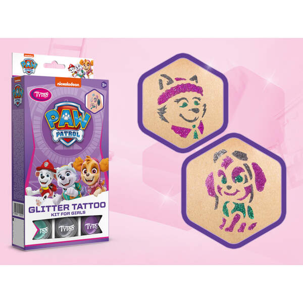 Afbeelding van Paw Patrol glitter tattoo set for girls 1 Stuks [TY50210] - 05 TY50210 web