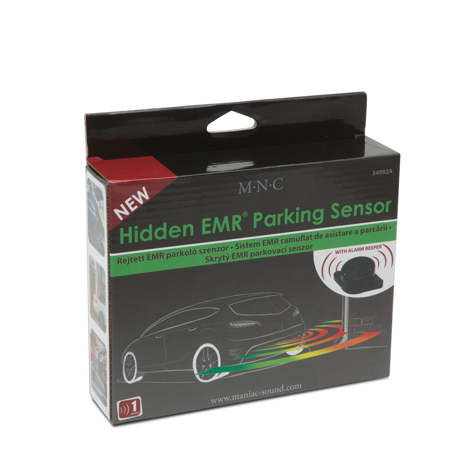 Afbeelding van Verborgen EMR parkeersensorstrip 220 cm – Geen boren – Elektromagnetisch – 12V – Universeel –