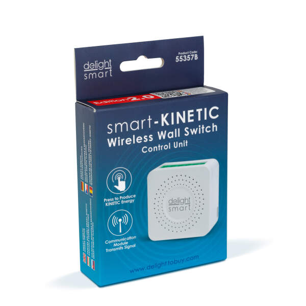 Afbeelding van Smart-Kinetic verborgen schakelaar - 100-240 V AC, max. 15 A - Amazon Alexa, Google Home 1 Stuks [55357B] -