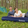 Afbeelding van Opblaasbare matras - Dubbel, Velours - Blauw - 203 x 152 x 22 cm 1 Stuks [56435] - 06 56435 web