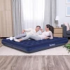 Afbeelding van Opblaasbaar matras - Tweepersoons, Velours - Blauw - 203 x 183 x 22 cm 1 Stuks [56436] - 06 56436 web