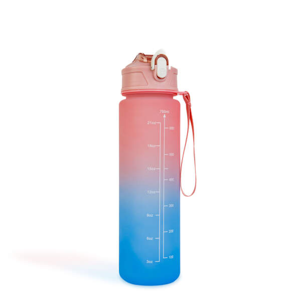 Afbeelding van Sportfles - 750 ml - opaalachtig - blauwpaars gradiënt 1 Stuks [57220] - 06 57220 web 1