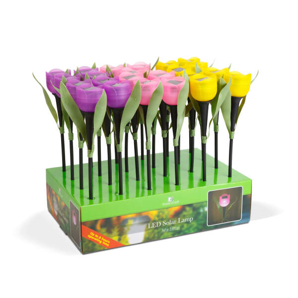 Afbeelding van Zonne-energie aangedreven LED-tulpenlamp 1 Stuks [11703] - 07 11703 web