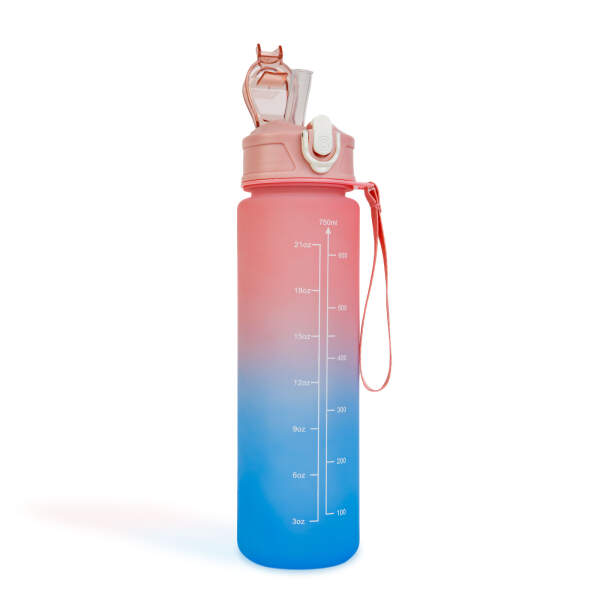 Afbeelding van Sportfles - 750 ml - opaalachtig - blauwpaars gradiënt 1 Stuks [57220] - 07 57220 web 1