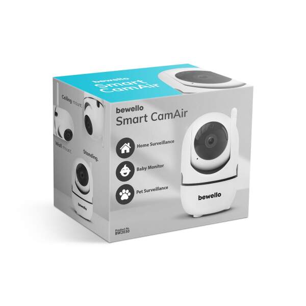 Afbeelding van Slimme beveiligingscamera - WiFi - 1080p - 360° draaibaar - binnen 1 Stuks [BW2030] - 07 BW2030 web