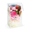 Afbeelding van Kunstplant decoratie - roos met teddybeer - 14 x 10,5 x 26 cm 1 Stuks [11974] - 08 11974 web