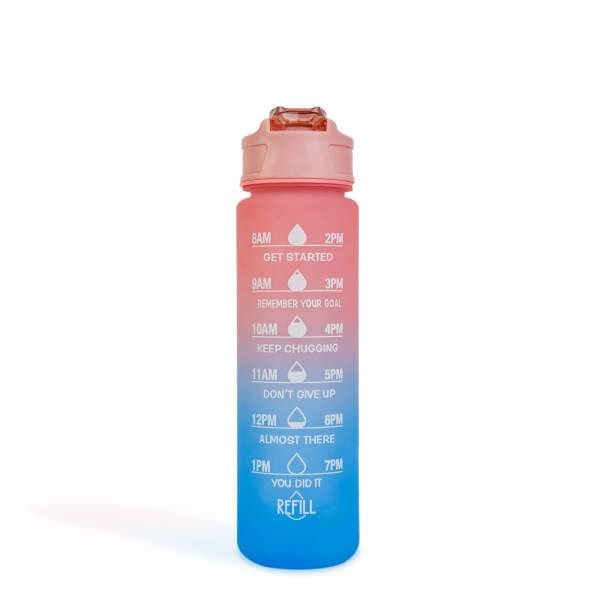 Afbeelding van Sportfles - 750 ml - opaalachtig - blauwpaars gradiënt 1 Stuks [57220] - 08 57220 web 1