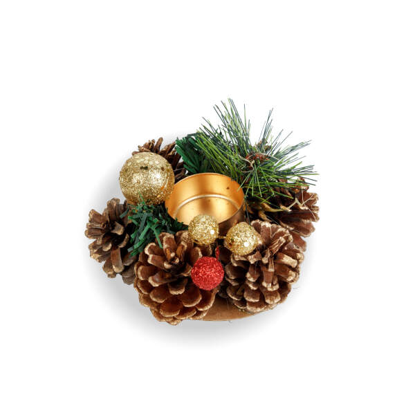 Afbeelding van Adventsdecoratie - met kaarsenhouder - 6 soorten - 13 cm 1 Stuks [58010] - 08 58010 web