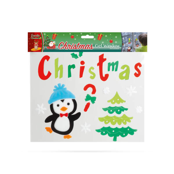 Afbeelding van Gel raamdecoratie - kerst - XXL 1 Stuks [55204X] - 10 55204X web