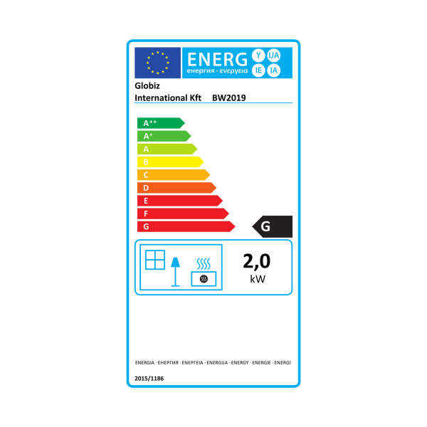 Afbeelding van Elektrische wand-/staande haard - kachel - LED, gebogen 1 Stuks [BW2019] - 10 BW2019 web