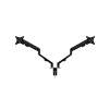 Afbeelding van Dubbele LCD-monitorarm - hendel, telescopisch - tafelmontage - 62 cm, 30" 1 Stuks [39684] - 11 39684 web