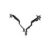 Afbeelding van Dubbele LCD-monitorarm - hendel, telescopisch - tafelmontage - 62 cm, 30" 1 Stuks [39684] - 13 39684 web