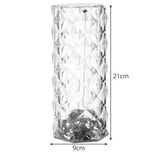 Afbeelding van RGB LED-lamp met rozeneffect - op batterijen - acryl - USB 1 Stuks [DA01021] - 15 DA01021 web