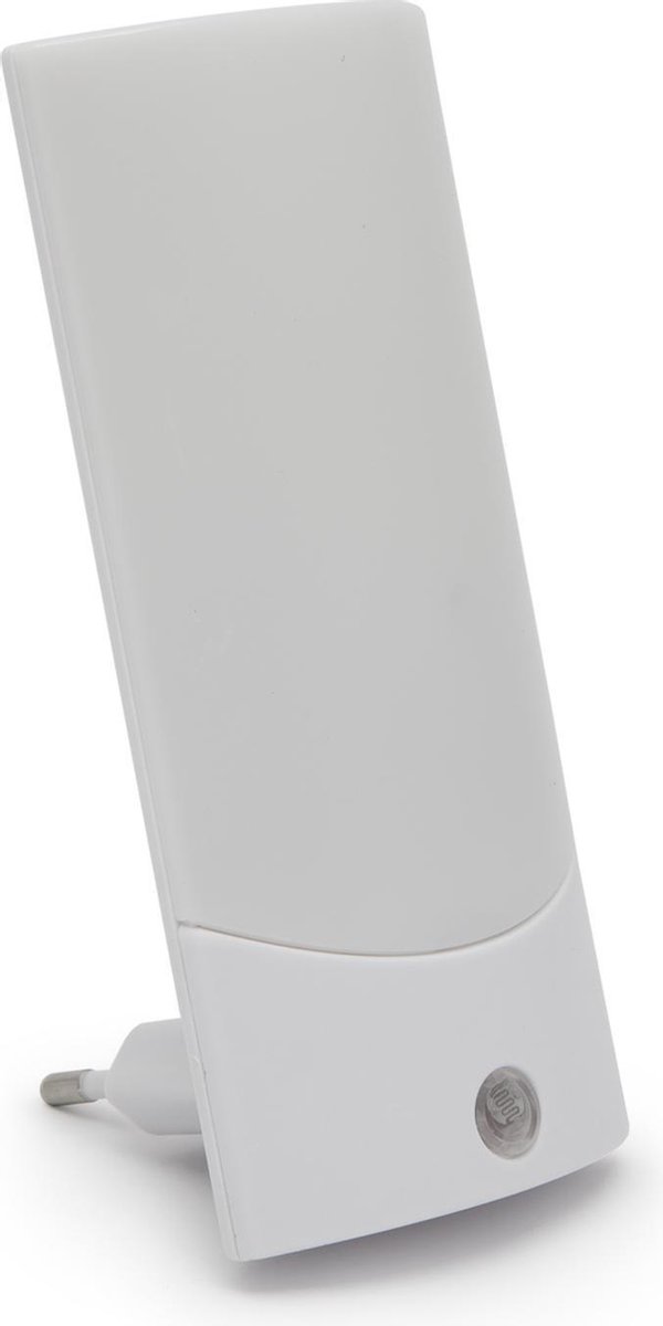 Afbeelding van Nachtlampje Stopcontact Stekkerlamp - Wit - Automatisch met Dag/Nacht Sensor - Voor Kinderen / Volwassenen -