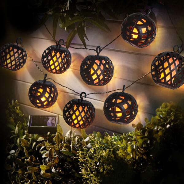 Afbeelding van Garden of Eden - Solar LED Tuinverlichting met vlameffect / Sfeerverlichting voor Buiten - Kabellengte 3.4