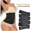 Afbeelding van Dames Body Shaper Band – 280x10 cm – Zwarte Tailleband van Elastisch Polyester – Voor Houding,