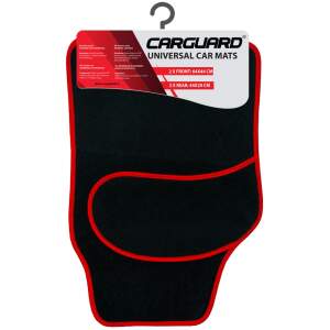 Afbeelding van Carguard - Universele Automatten Set - Rood / Zwart - 4x Automat Universeel - Stof - 0207 6e63 4dc3 8ac4