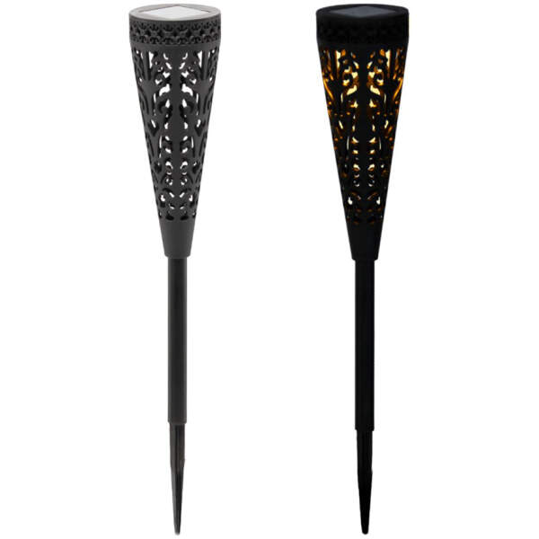 Afbeelding van Solarlamp – 7 x 7 x 40 cm – warm wit – zwart 1 Stuks [DA01191] - 02 DA01191 web
