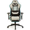 Afbeelding van Gaming stoel met kussen – grijs/zwart/blauw – 84 x 52 / 48 x 50 cm 1 Stuks [BMD1118A] - 03 BMD1118A web