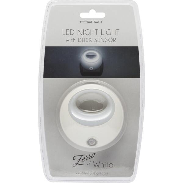 Afbeelding van Nachtlampje Stopcontact Stekkerlamp - Wit - Automatisch met Dag/Nacht Sensor - Voor Kinderen / Volwassenen -