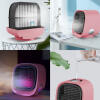 Afbeelding van Bewello® - Mini Ventilator voor Bureau - USB Ventilator met Luchtkoeler - Kleine Tafelventilator Airco -