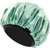 Afbeelding van 3 in 1 Douchemuts Dames - Haarhanddoek Microvezel, Slaapmuts Satijn en Douchemuts in 1 - Hoofdhanddoek
