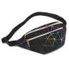 Afbeelding van Festival Tasje Heuptasje - voor Dames of Heren - GALAXY- Zwart - Fanny Pack - Heuptas Holografisch - 082a